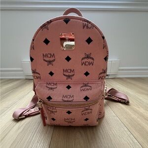 MCM mini Pink Backpack